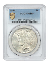 1934 $1 PCGS MS65 - $1,069.43