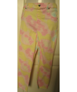 Hue Vapor Tie Dye Denim Capri leggings Size Medium Style U22467H - $14.83