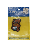 Vintage Iron On Applique Rainbow Novelty Co. Drumming Bear - $223.58 MXN