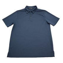 Michael Brandon Shirt Mens M Blue Plain Chest Button Short Sleeve Collar... - $18.69