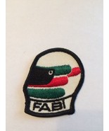 FABI Formula 1 Racing Helmet Green Red Stripes Vintage - Iron-On Embroid... - $18.69