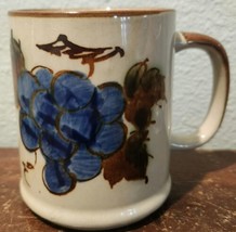 Vintage Stoneware Grapevine, Grapes Mug, 1970s, Japanese Stoneware Hand... - £9.20 GBP