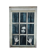 Spooky Girl Window Backdrop Halloween Decoration, Party Decor, Halloween... - $489.82 MXN