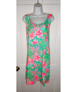 NWT LILLY PULITZER AMALFI BLUE LEAF IT WILD NEWBERRI TANK DRESS XXL - $109.70 CAD