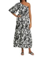 NWT ELIE TAHARI midi dress 14 pineapple tropical one-shoulder vacation $495 - $274.09 CAD