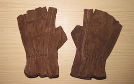 Brown Leather fingerless gloves for a Link costume or other Cosplay - £12.82 GBP
