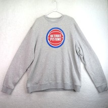 Detroit Pistons Sweatshirt Mens Size XXL Fanatics Gray NBA Basketball Logo - £31.56 GBP