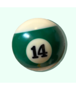 14 Pool Billiard Ball #14 2.25&quot; Green Stripe 2 1/4&quot; Standard Vintage Fou... - $13.47
