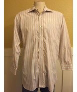 ROBERT TALBOTT Long Sleeve Rainbow Pinstripe Dress Shirt MENS 16-33 - £11.76 GBP