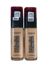 Loreal Infallible 495 AMBER  24hr Fresh Wear Foundation SPF 25 10/20 Set... - $196.57 MXN