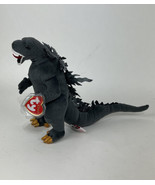 Ty Japan Beanie Buddy Godzilla (black eyes) plush Japan &amp; NY Toy Exclusive - £68.59 GBP
