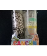 New Cancun Shot Glasses Logo Multicolor Skull Souvenir - $16.21 CAD