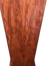 Antique Style Wooden Urn Pedestal Column w/ Brass Urn Crest Inlay 49” image 4