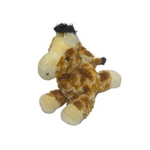Aurora Gigi Giraffe Plush Beanbag Brown Mini Stuffed Animal 9&quot; Toy - $10.81