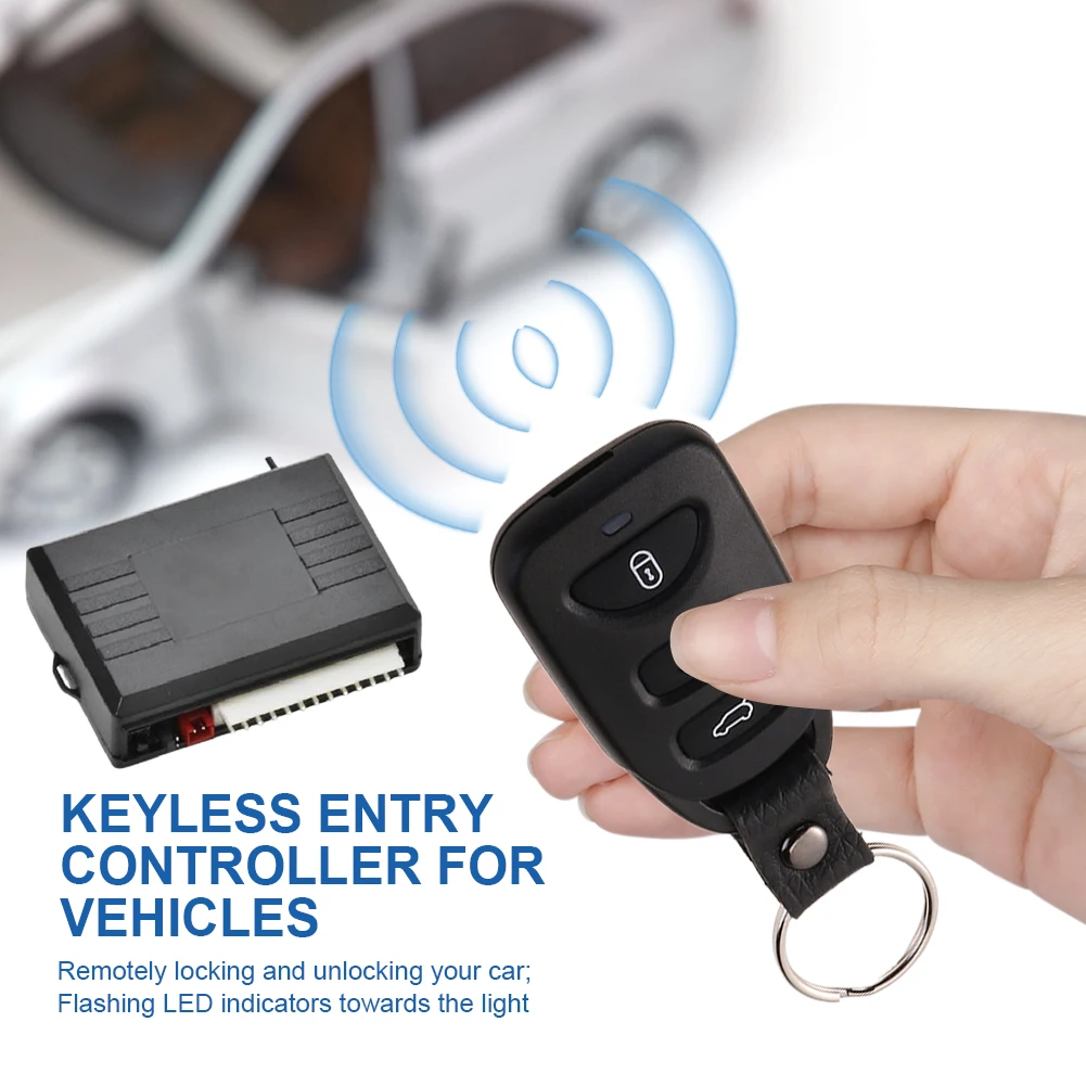 Car Remote Central Locking Kit - Keyless Entry System, LED Indicators, Trunk A - £17.25 GBP