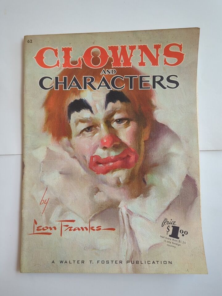 Primary image for Vtg 1960 Clowns & Characters Art Instructional How to Draw Book Leon Franks SC
