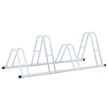  Bicycle Stand for 4 Bikes Floor Freestanding Galvanized Steel - $110.49
