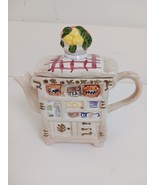Rare Small Little Whittard Of Chelsea Cupboard Teapot Lots Of Details - $262.79 MXN