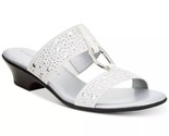 Karen Scott Women Studded Slide Sandals Eanna Size US 9.5M White Embelli... - $24.75