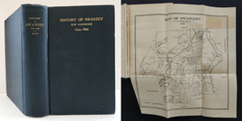 1892 Antique Swanzey Nh History W Foldout Maps 1734-1890 Genealogy Liquor Indian - £216.41 GBP