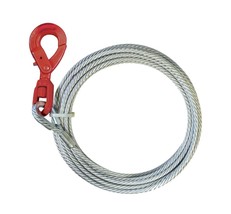 VULCAN Winch 3/8 Inch x 100 Foot CABLE - Self-Locking Swivel Hook - Galv... - £104.26 GBP