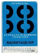 38 Special Concert Backstage Pass August 23 1986 Jacksonville Florida - £31.66 GBP