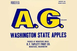 A.G. Brand Washington State Apples - Art Print - £17.57 GBP+