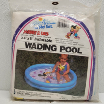 Rare New Vintage 1990 The Wet Set Mickey &amp; Pals Inflatable Wading Pool NOS - $40.18
