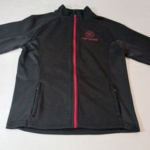 VTG Spyder CHRIS LOCURTO Men's L Black Full-Zip Embroidered Logo Fleece Jacket image 5