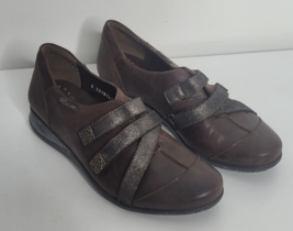Mephisto Shoes Womens 6.5 Brown Gradi Double Strap Loafer Slip On 121814957 - £31.96 GBP
