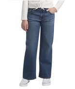 Levi&#39;s Girls Boys Jeans Dark Blue Denim Wide Leg Stretch Midrise 5-Pockets - $725.95 MXN