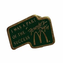 McDonald’s Founder’s Day 1989 Employee Crew Restaurant Enamel Lapel Hat Pin - £4.70 GBP