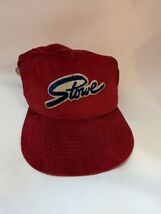 Stowe Vermont Corduroy Embroidered Snapback Trucker Hat Cap Red Pins Pat... - $50.43
