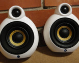 Pair Of Scandyna MicroPod SE Bluetooth Speakers  White  Made In Denmark - £99.35 GBP