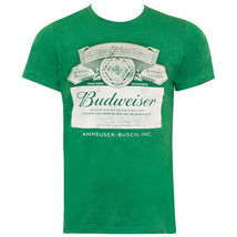 Budweiser St. Patricks Day Label Tee Shirt Green - $34.98+