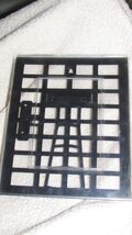 all plastic PHOTO FRAME clear black grid 7x8" photo 3.5x5" table wall (N... - $3.00