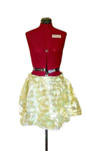 Love Riche Skirt Lime Green Women Banded Waist Embroidered Size Large - $23.07