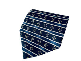 Renaissance Men’s Black Diamond Print Design Tie Necktie ETY - £4.83 GBP