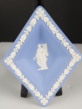 Wedgwood Jasperware in England Blue Jasperware Diamond Shaped Trinket Dish - £12.50 GBP