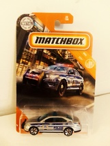 Matchbox 2020 #028 Silver Ford Police Interceptor MBX City Series Mint On Card - $11.99
