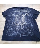 Xzavier men&#39;s XL Bone Yard shirt tshirt Skull embellished rhinestones di... - £25.10 GBP