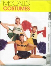 McCalls 8382 Girls 3-14 Cheerleader Cheer School COSTUME sewing pattern UNCUT FF - £5.54 GBP