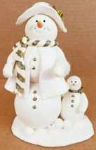 Snow Lady &amp; Baby Cream and Gold 6 3/4&quot; x 5&quot; x 3&quot; Base Plaster - $14.95