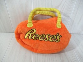 Reese&#39;s Peanut Butter Cup Hershey&#39;s small plush toy bag purse carrier fo... - £14.27 GBP