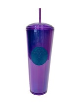 Starbucks Purple Kaleidoscope Faceted Dome Acrylic Cold Cup 24oz Venti T... - €41,84 EUR