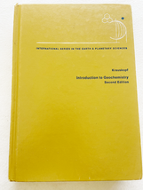 1979 HC Introduction to Geochemistry (McGraw-Hill International Series i... - £14.56 GBP