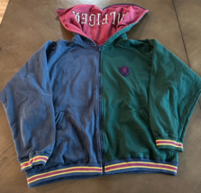 Tommy Hilfiger Vintage Hoodie Mens Size XL Color Block Embroidered Retro... - $59.49