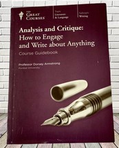 The Great Courses Analysis &amp; Critique: How to Engage &amp; Write about Anything Set - £14.15 GBP