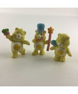 Care Bears Mini Collectible PVC 2” Figures Funshine Bear Lot Vintage 198... - £32.07 GBP