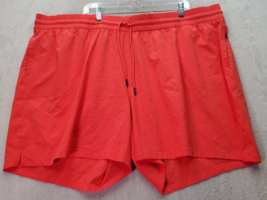 St. John&#39;s Bay 5&quot; Shorts Womens Size 3X Coral Polyester Elastic Waist Drawstring - £14.74 GBP